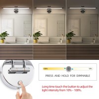 Mantolite Picture Lights For Wall 24Modern Bathroom Lighting Fixtures Over Mirror Plugin Or Hardware 12W 3Cct Dimmable Led V