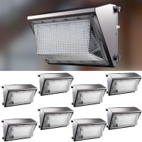 Lightdot 8Pack 70W Led Wall Pack Lights 100277V Dusk To Dawn With Photocell 10500Lm 5000K Daylight Ip65 Waterproof Wall Mount