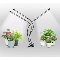 Ipower Led Grow Light 6000K Full Spectrum Clip Plant Growing Lamp With 126 White Red Leds For Indoor Plants 5Level Dimmable