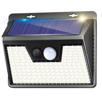 Solar Lights Outdoor 1 Pack, 140Led/3 Modes Motion Sensor Outdoor Lights Solar Powered, Wireless Ip65 Waterproof Solar Wall Lights Outdoor Lights, Bright For Backyard Garden Fence Patio Front Door