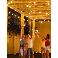 Govee Outdoor String Lights, 24Ft Smart Outdoor String Lights With 8 Dimmable Warm White Led Bulbs, Ip65 Waterproof Shatterproof Patio Lights For Mothers Day, App Control, 70Lm Per Bulb