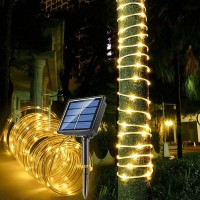 Solar Rope Light Waterproof Ip65 39Ft 100Leds Outdoor Led Solar Outdoor Lights For Party Garden Yard Home Wedding Christmas Hall