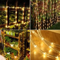 Solar Rope Light Waterproof Ip65 39Ft 100Leds Outdoor Led Solar Outdoor Lights For Party Garden Yard Home Wedding Christmas Hall