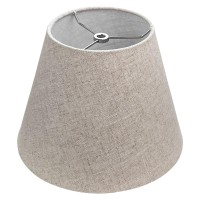 Tootoo Star Barrel White Small Lamp Shade For Table Floor Lamps Replacement, 6X10X7.5 Inch, Fabric Cloth,Spider Model (Brown)