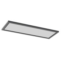 Aikvsxer 1X4 Led Flat Panel Light Surface Mount Led Ceiling Light Black 5500Lm 50W Triac 10100 Dimmable Ac120V 3000400050