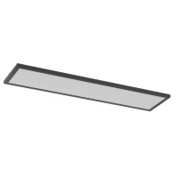 Aikvsxer 1X4 Led Flat Panel Light Cpanl Surface Mount Led Ceiling Light Black, 5500Lm 50W Triac 10-100% Dimmable, 3000/4000/5000K Selectable 120V Led Light Fixture For Kitchen/Laundry/Garage 2Pack