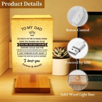 Welsky Dad Gifts From Daughter Son Personalized Table Lamp Birthday Gifts For Dad Dad Birthday Christmas Presents From Kids