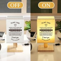 Welsky Dad Gifts From Daughter Son Personalized Table Lamp Birthday Gifts For Dad Dad Birthday Christmas Presents From Kids