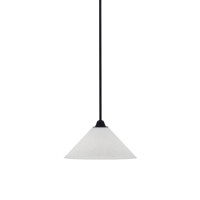 Paramount 1 Light Mini Pendant In Matte Black Finish With 10