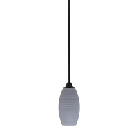 Paramount 1 Light Mini Pendant In Matte Black Finish With 5.5