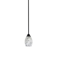 Paramount 1 Light Mini Pendant In Matte Black Finish With 5