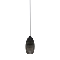 Paramount 1 Light Mini Pendant In Matte Black Finish With 5.5