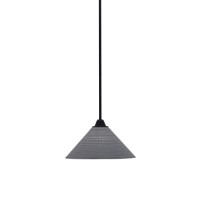 Paramount 1 Light Mini Pendant In Matte Black Finish With 12