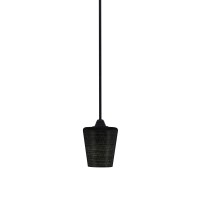 Paramount 1 Light Mini Pendant In Matte Black Finish With 6