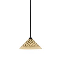 Paramount 1 Light Mini Pendant In Matte Black Finish With 16