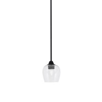 Paramount 1 Light Mini Pendant In Matte Black Finish With 6