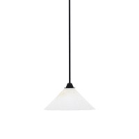 Paramount 1 Light Mini Pendant In Matte Black Finish With 12