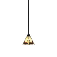 Paramount 1 Light Mini Pendant In Matte Black Finish With 7