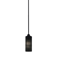 Paramount 1 Light Mini Pendant In Matte Black Finish With 4