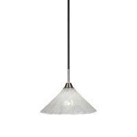 Paramount 1 Light Mini Pendant In Matte Black Finish With 12