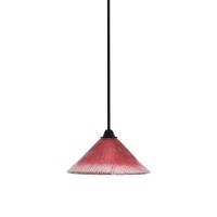 Paramount 1 Light Mini Pendant In Matte Black Finish With 12