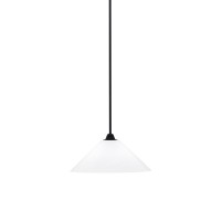 Paramount 1 Light Mini Pendant In Matte Black Finish With 16