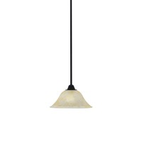 Paramount 1 Light Mini Pendant In Matte Black Finish With 10