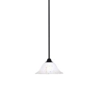 Paramount 1 Light Mini Pendant In Matte Black Finish With 10