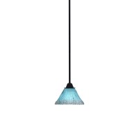 Paramount 1 Light Mini Pendant In Matte Black Finish With 7