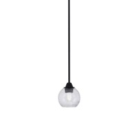 Paramount 1 Light Mini Pendant In Matte Black Finish With 5.75