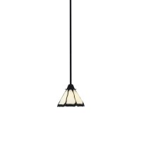 Paramount 1 Light Mini Pendant In Matte Black Finish With 7