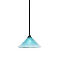 Paramount 1 Light Mini Pendant In Matte Black Finish With 12