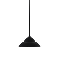 Paramount 1 Light Mini Pendant In Matte Black Finish With 14