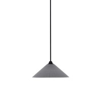 Paramount 1 Light Mini Pendant In Matte Black Finish With 16