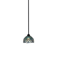 Paramount 1 Light Mini Pendant In Matte Black Finish With 7