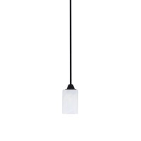 Paramount 1 Light Mini Pendant In Matte Black Finish With 4