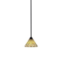 Paramount 1 Light Mini Pendant In Matte Black Finish With 7