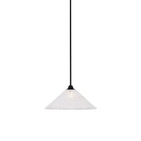 Paramount 1 Light Mini Pendant In Matte Black Finish With 16