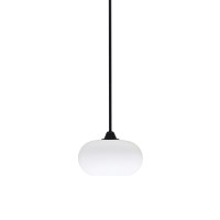 Paramount 1 Light Mini Pendant In Matte Black Finish With 10