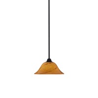 Paramount 1 Light Mini Pendant In Matte Black Finish With 10