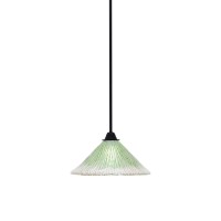 Paramount 1 Light Mini Pendant In Matte Black Finish With 12