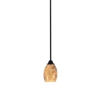 Paramount 1 Light Mini Pendant In Matte Black Finish With 5