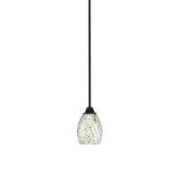 Paramount 1 Light Mini Pendant In Matte Black Finish With 5