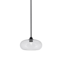 Paramount 1 Light Mini Pendant In Matte Black Finish With 13