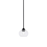 Paramount 1 Light Mini Pendant In Matte Black Finish With 7