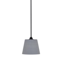 Paramount 1 Light Mini Pendant In Matte Black Finish With 10