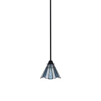 Paramount 1 Light Mini Pendant In Matte Black Finish With 7