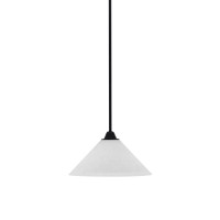 Paramount 1 Light Mini Pendant In Matte Black Finish With 12