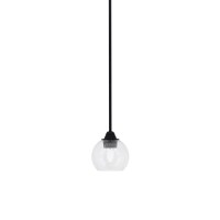 Paramount 1 Light Mini Pendant In Matte Black Finish With 5.75