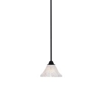 Paramount 1 Light Mini Pendant In Matte Black Finish With 7